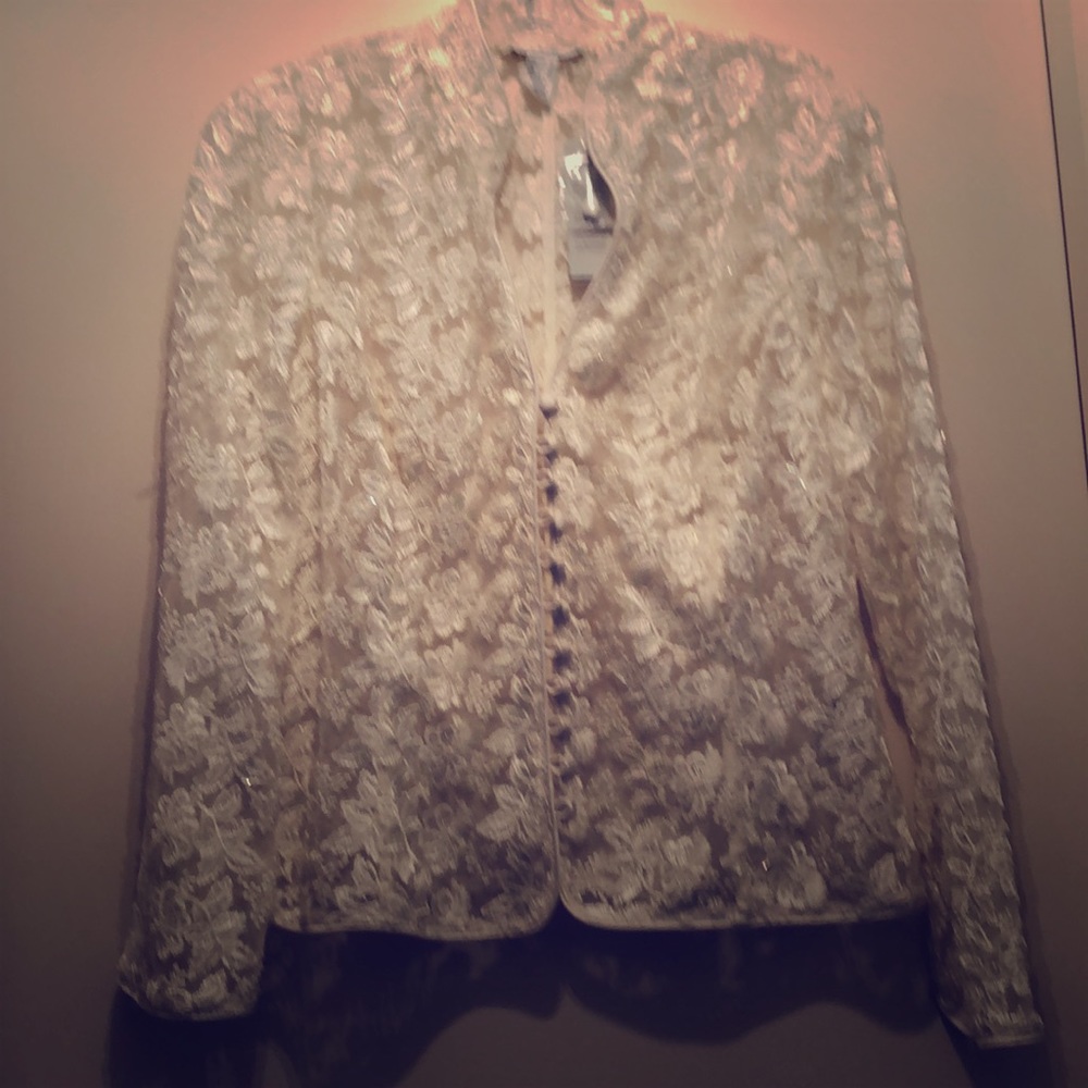 Cream lace blouse